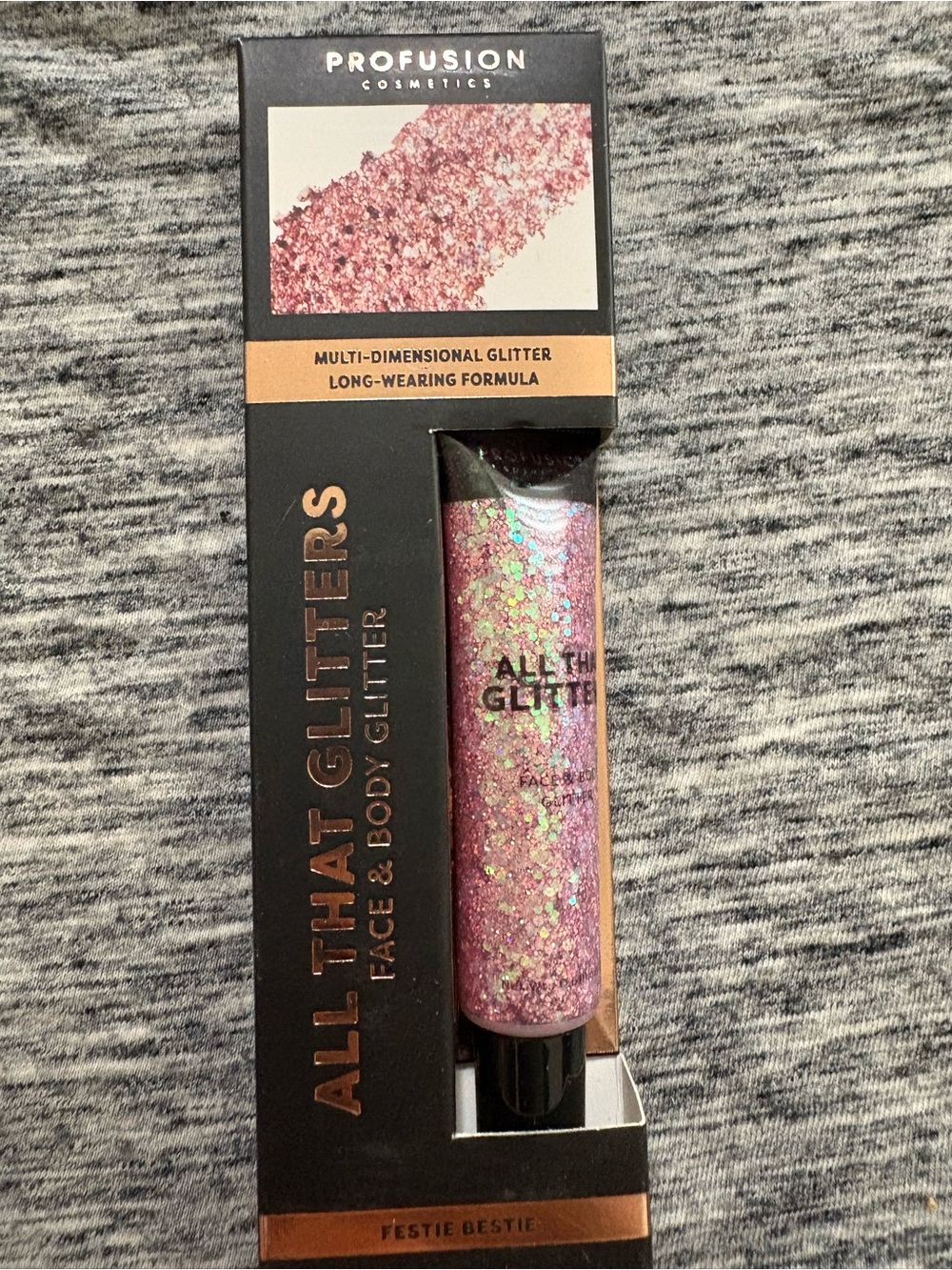 Profusion "All That Glitters" Face & Body Glitter - Pink